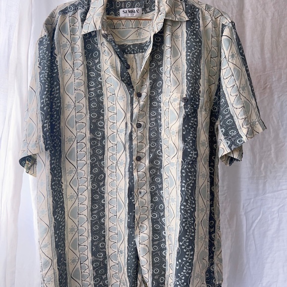 Oversized Vintage Silk Button-down shirt - Picture 3 of 4